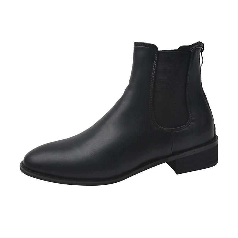 Fashion Women's Solid Color Rain Boots, Casual Lip Boots, Women's Comfortable Ankle 2024 Women's Boots