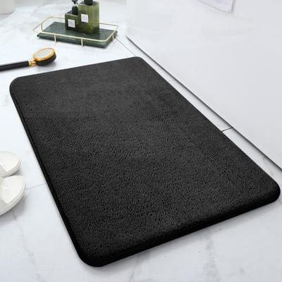 Alfombra de Baño Suave de Microfibra Alfombras de Baño Antideslizantes Gruesas Absorbentes de Agua Alfombrillas de Piso Lavables a Máquina Alfombras Peludas para Ducha Bañeras