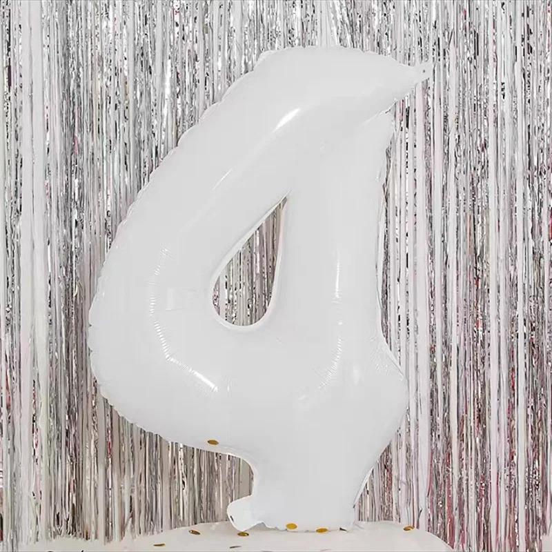 32-Inch Gradient Color Aluminum Foil Number Balloons - US Version