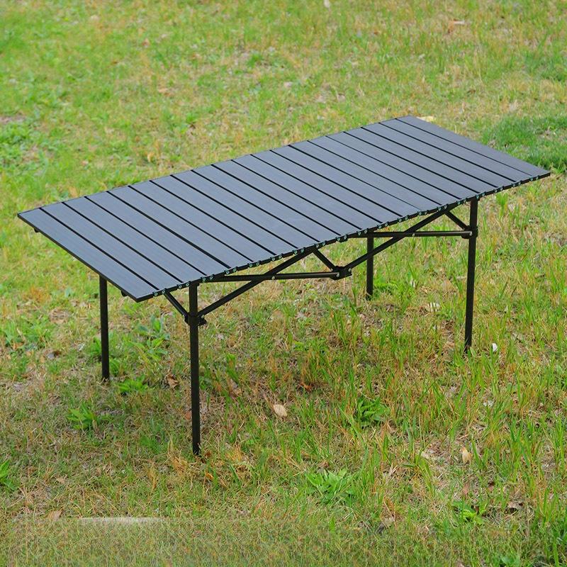Outdoor Folding Table Chicken Rolls Table Stall Convenient Camping Table Picnic Chair Complete Set of Equipment Supplies