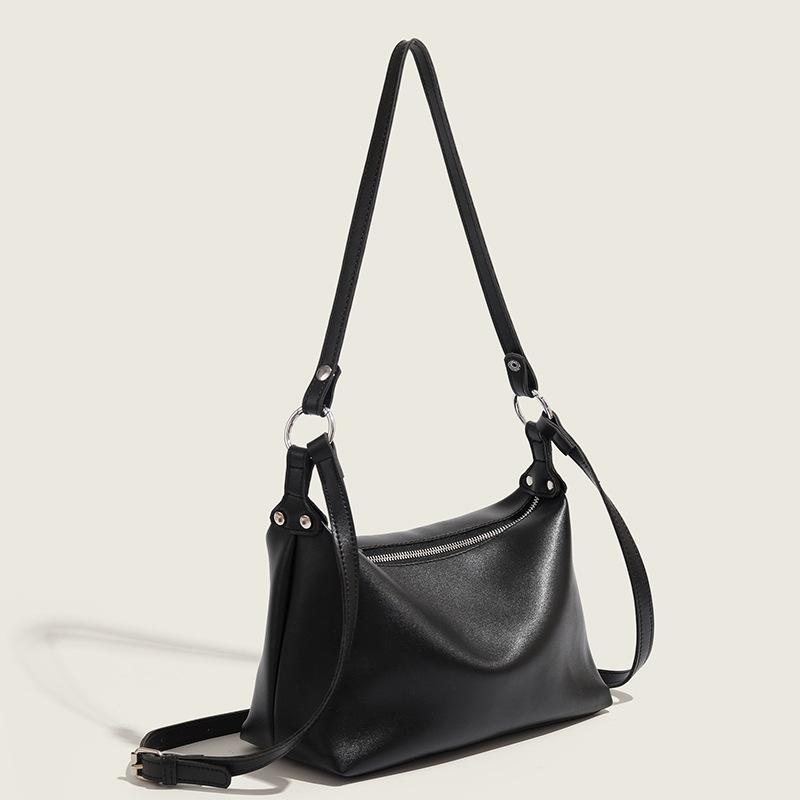 High-end Versatile Soft Leather Underarm Bag Baguette Bag Single Shoulder Crossbody Bag Fashion Women's Bag Small Bag 2025 New Trend