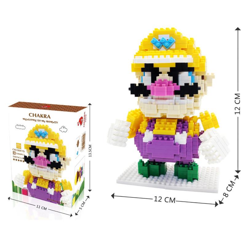 Super Bros Mario Themed Plastic Toy Character Assemble Building Blocks Kid Gift