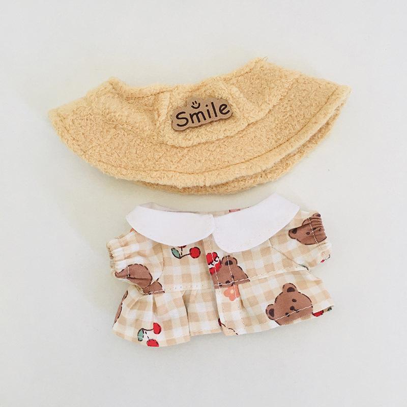 בגדי בובת קטיפה ויניל חמודה 17 ס"מ קופסה עיוורת - תליון LaBuBu שמלת אביזרים