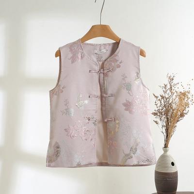 Retro Buckle Vest 2025 Early Spring High-end Temperament Stand-up Collar Vest Vest