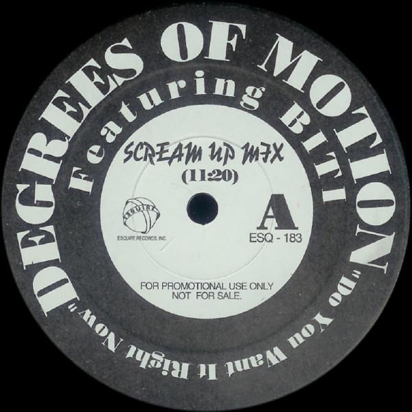 

LP Record DEGREES OF MOTION BITI STRAUCHN Do You Want It Right Now The Screa ESQ183 Esquire Records 1991 US Dance Electronica Used
