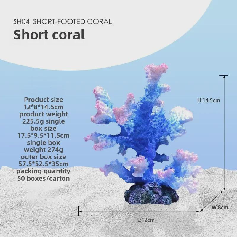 „Künstliche Korallenriff-Dekoration für Aquarien – Weichkorallenbaum für Fischbecken, Unterwasserlandschaften und Fisch-/Garnelenverstecke“