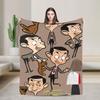Mr Beans Warme Weiche Decken Reise Plüsch Überwurf Flauschige Außen Flannel Bettdecke Sofa Bettbezug