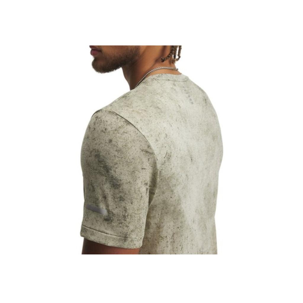 Under Armour Seamless Stride SS25 Running Series Logo Gradient Slim Fit Crew Neck T-Shirt Men Tops Lime-Green 1388043-348