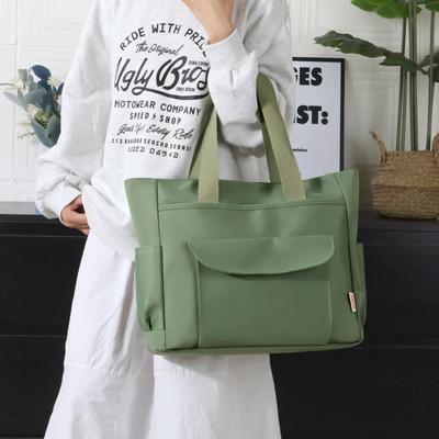 Bolsos femeninos con cremalleras de nailon monocromáticas bolsos de hombro versátiles simples y suaves bolsos para mujeres con desplazamiento estilo básico nuevo