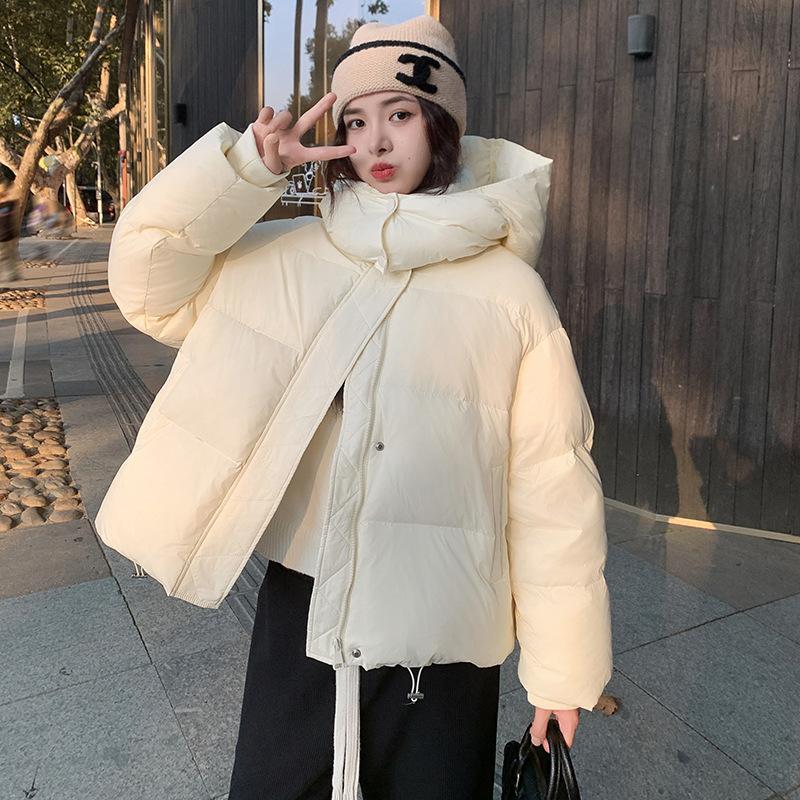 Waterproof Down Cotton Padded Jacket Hooded Short Women's Winter Clothes Korean Style Puffer Jacket Coat Outwear Female
