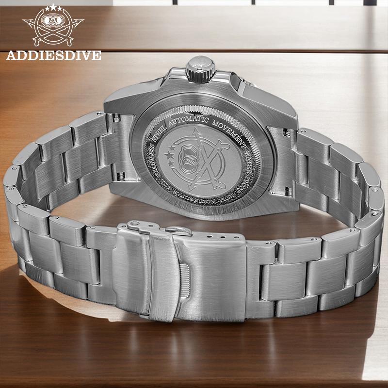 ADDIESDIVE Men's Watch 8215 Mechanical Sapphire Luminous Diving Watch 200m Ceramic Bezel Automatic Watch Clock Gift Watch AD2504