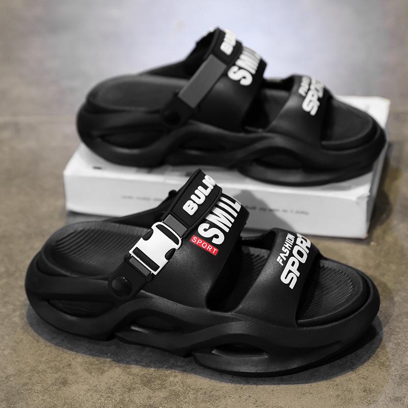 Sandalias de Verano para Hombre Ultra-Cómodas con Suela Gruesa de Material EVA Transpirable para Actividades en Interiores y Exteriores para la Playa, Piscina, Parque Acuático