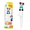 EDISONmama Edisons Chopsticks I 16cm 2 years pre-school right hand use Disney Minnie 3D design nursing dining supplies tableware ring dishwasher dryer