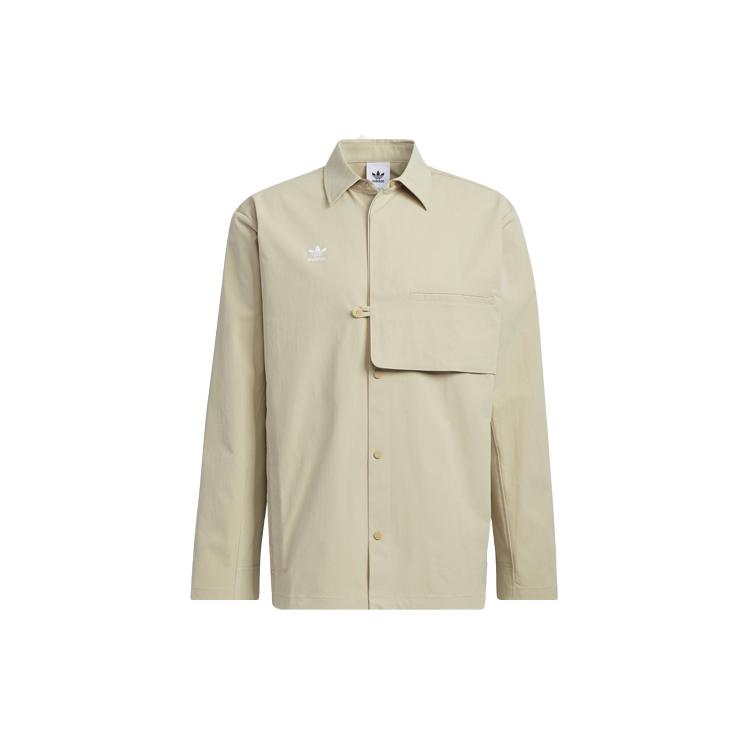 adidas originals CNY Limited Button Sports Long Sleeve Shirt Savanna HD0348