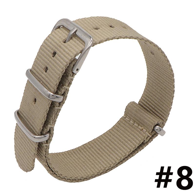 18MM 20MM 22MM Nylon Watch Band Sport Casual Straps Replacement With Stainless Steel Buckle For Men Women's Watch Accessories