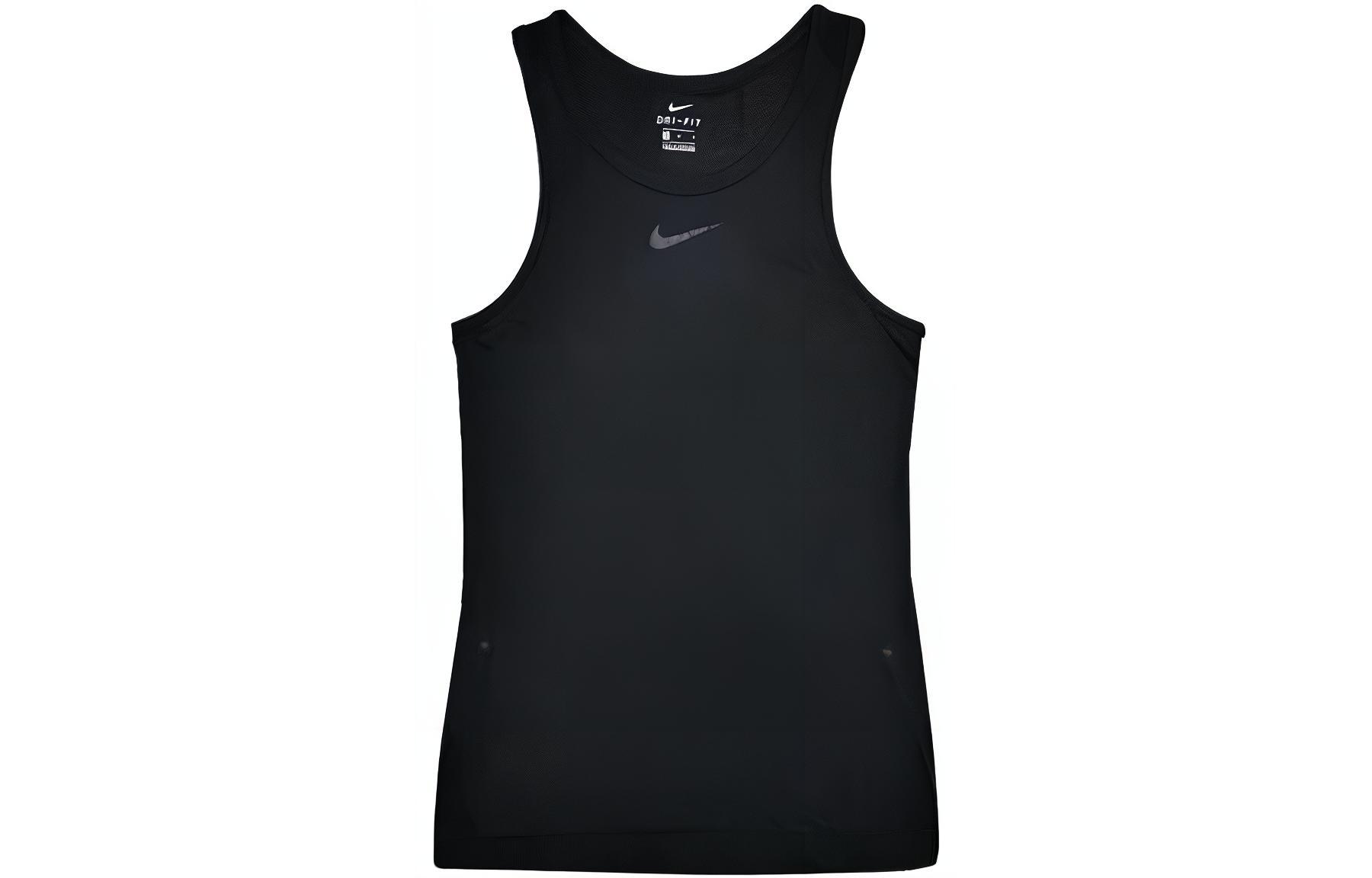 Nike Tank Tops Men s Black Crew Neck Moderate Racerback AT3396-010 XXL