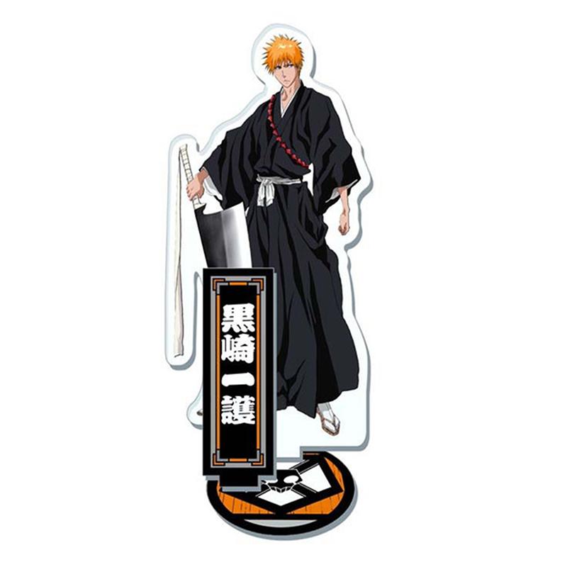 Anime Bleach Acrylic Stand Model Plate Kurosaki Ichigo Kuchiki Rukia Hitsugaya Toshiro Cartoon Figures Standing Sign Holder
