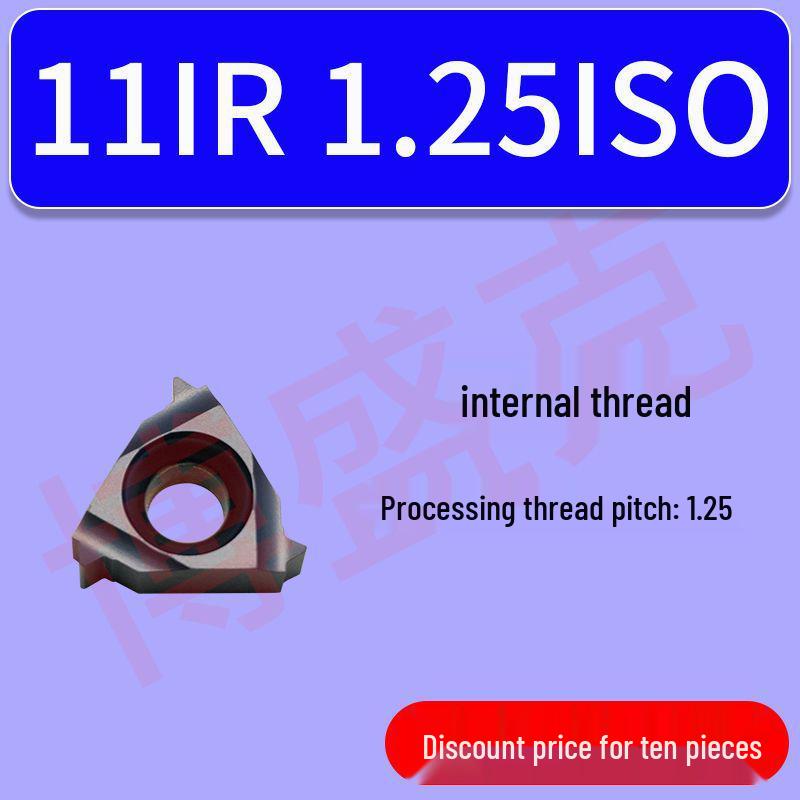 CNC High Hardness Threading Inserts for Internal/External Use (16ER/IRAG60) 1.5/2.0/2.5 Sizes, 40-60° Angles