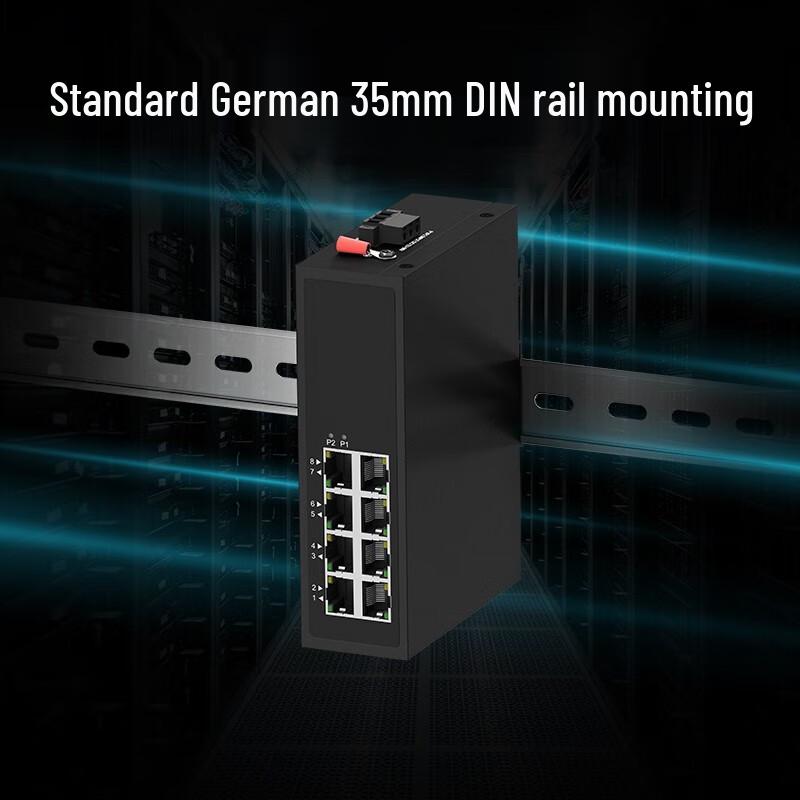 OAMLink 8-Port 100Mbps Unmanaged Industrial PoE Switch