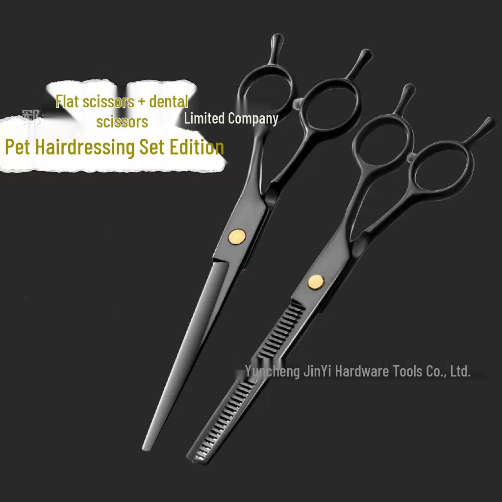 In-Stock Curved Dog Grooming Scissors Set for Hair Cutting and Trimming