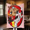 1pc Cartoon charactersOutdoor Flannel Blanket Soft Plush Decor for Picnics, camping,Bedroom, Playroom, or Lunch Breakn1215A