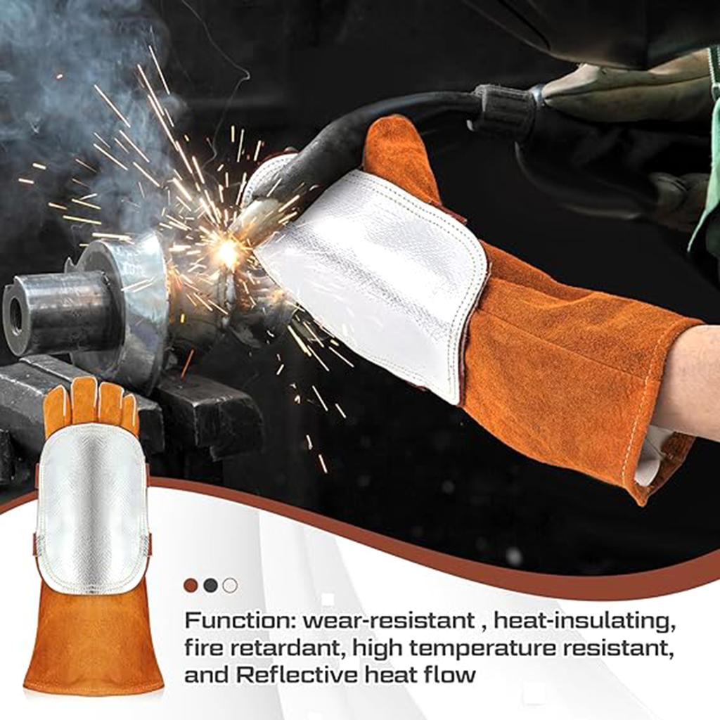 Professional Welding Gloves High Temperature Hands Guard Ensuring Thermal Resistance and Long Lastings performances