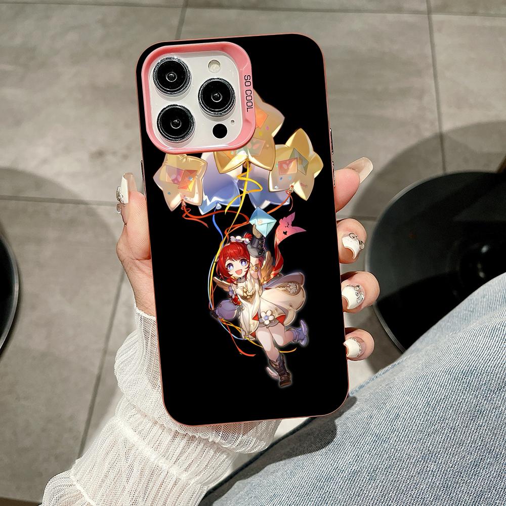 

HSR Tribios Pink Translucent Mobile Phone Case for iPhone 17 16 15 14 13 12 11 X XR XS Air Pro Max Plus Colorful Cover iPhone17 Pro