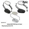 Harley Rearview Mirrors for XL883 Road King 1200 Dyna Fat Boy Glide, Matte Black CVO, Available In Three Colors