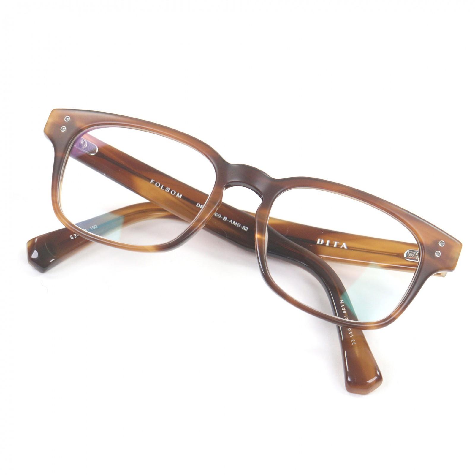 

Very Good DITA Glasses FOLSOM Wellington Frame Mud Brown DRX-2069 Used