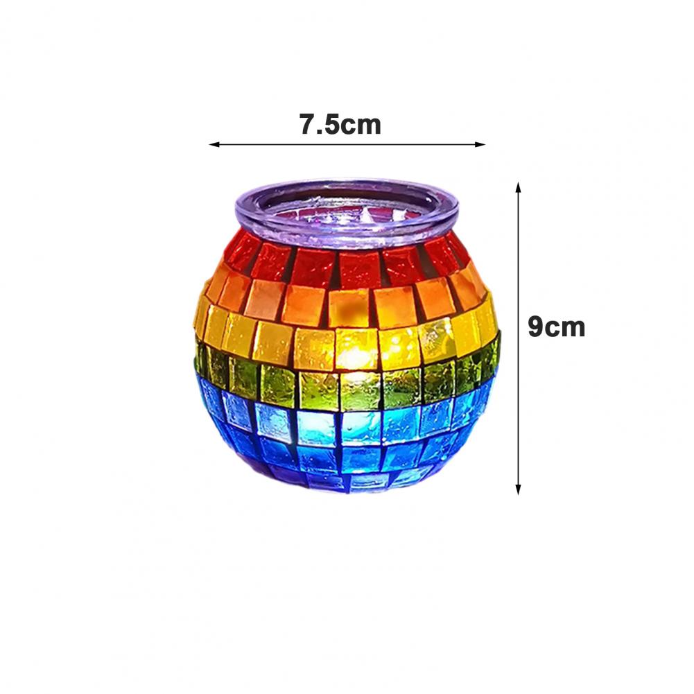 Gjør-det-selv-mosaikk-lysestakesett Finmotorikkutvikling Barnhåndverksmateriale Håndlaget pedagogiske leker til foreldre og barn