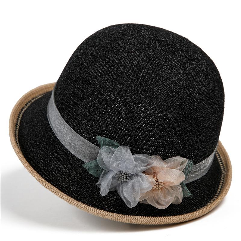 Top Hat Female Elegant Basin Hat Fisherman Hat Spring Summer Sunscreen Shade Sun Hat Mom Hat
