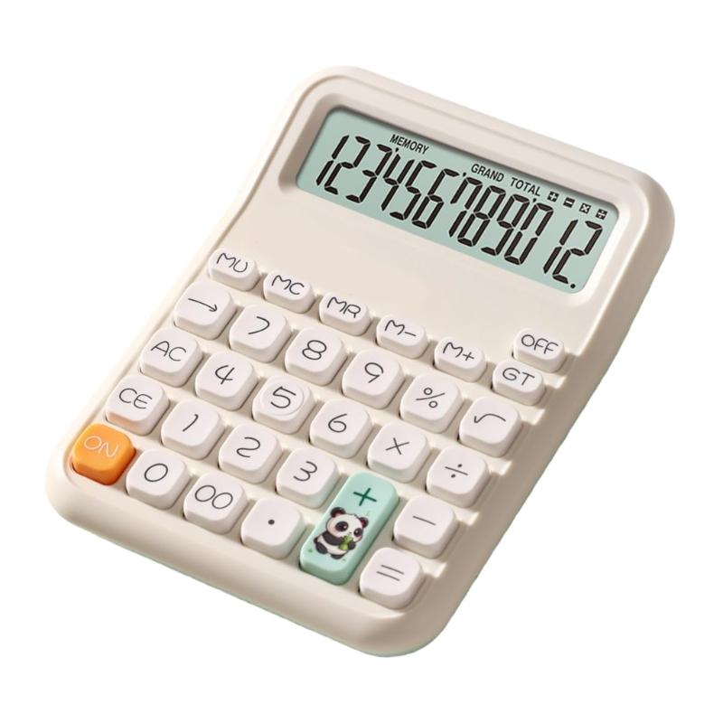 

Cartoon Handheld Calculator with Large Display LCD Display Big Button Calculator for Daily Basic Office Students 1 зелений