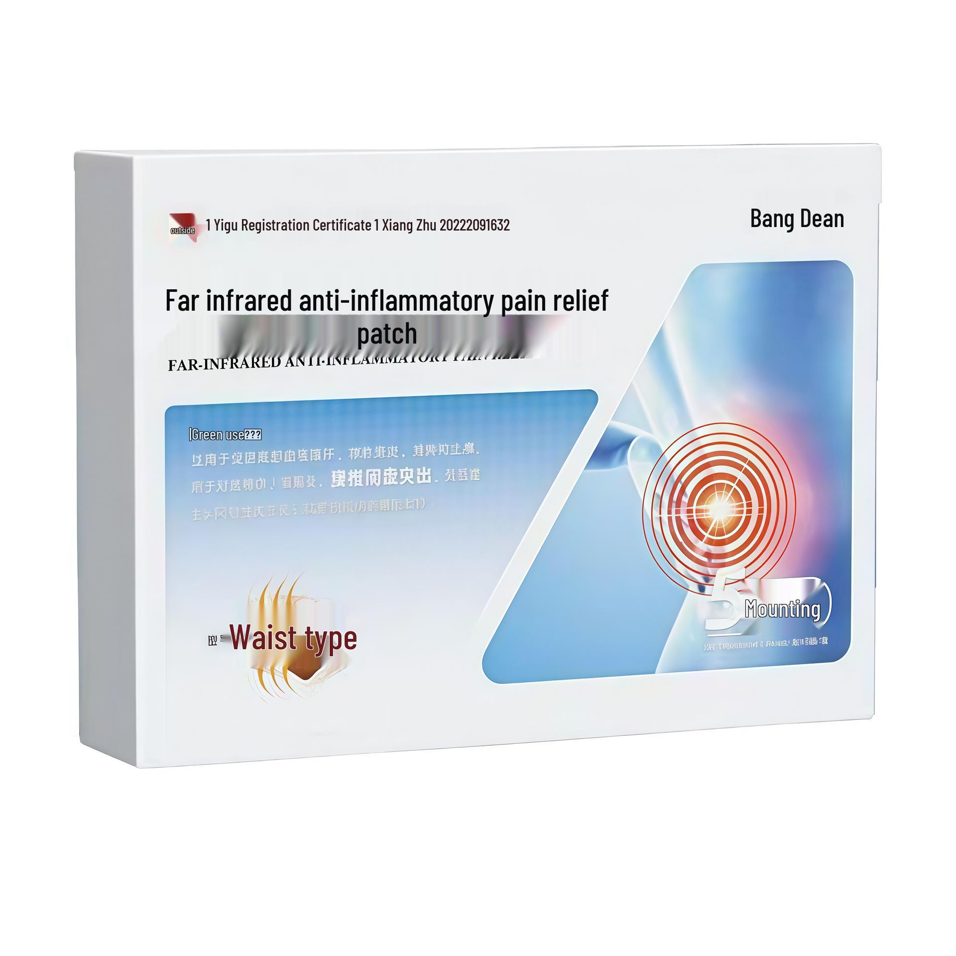 Bangzhang Yuanhongwai Anti-inflammatory Waist Pain Relief Patch - Pack of 5 5 Patches