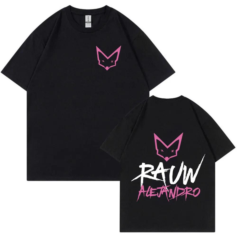 Rauw Alejandro T Shirt Cartoon Print Kawaii Short Sleeve Tee Shirt Unisex Women Clothes 100 Cotton Casual ONeck Oversized Tshirt