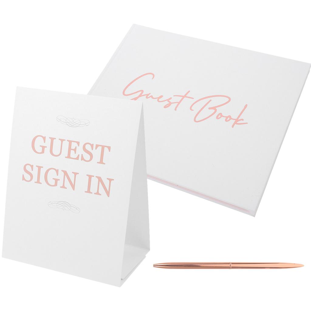 1Set Wedding Sign in Book Guest Book Alternative for Wedding Party Reception Beautiful Keepsake to Preserve Blessings Forever