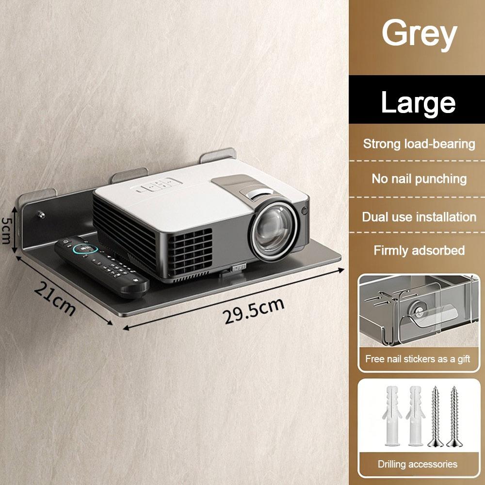 Space Saving Projector Rack Stainless Steel WiFi Router Shelf Living Room