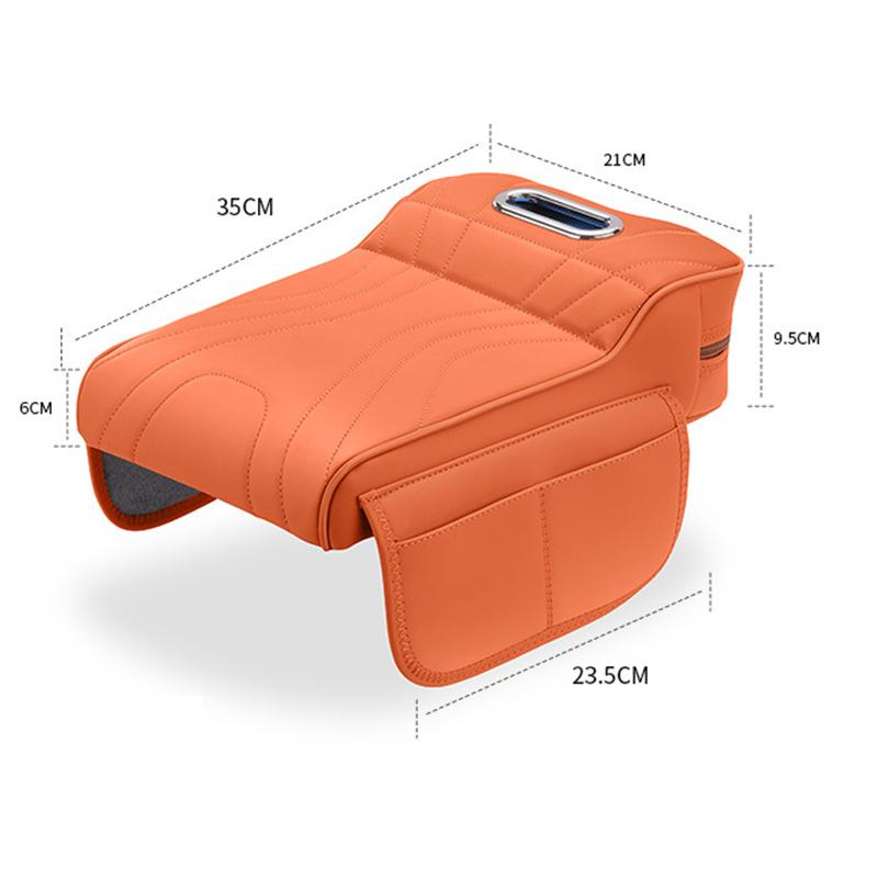 Car Center Console Armrest Cushion Thicken Arm Rest Box Pad Side Extension Cushion With Tissue Box