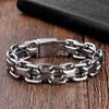 Cuban Bracelet Personalized Trendy Men's Chain Titanium Steel Bracelet New Retro Stainless Steel Bracelet Men