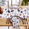 1pc 4th of July Vintage Star Table Runner, Premium Linen 2D Print, Decorative Table Cover for Living Room & Patio, American Flag