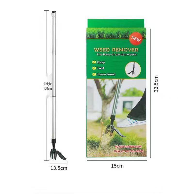 Cross-border StandUp Weed Puller: Manual No-Bend Rooting Shovel and Clip Garden Hand Weeder.