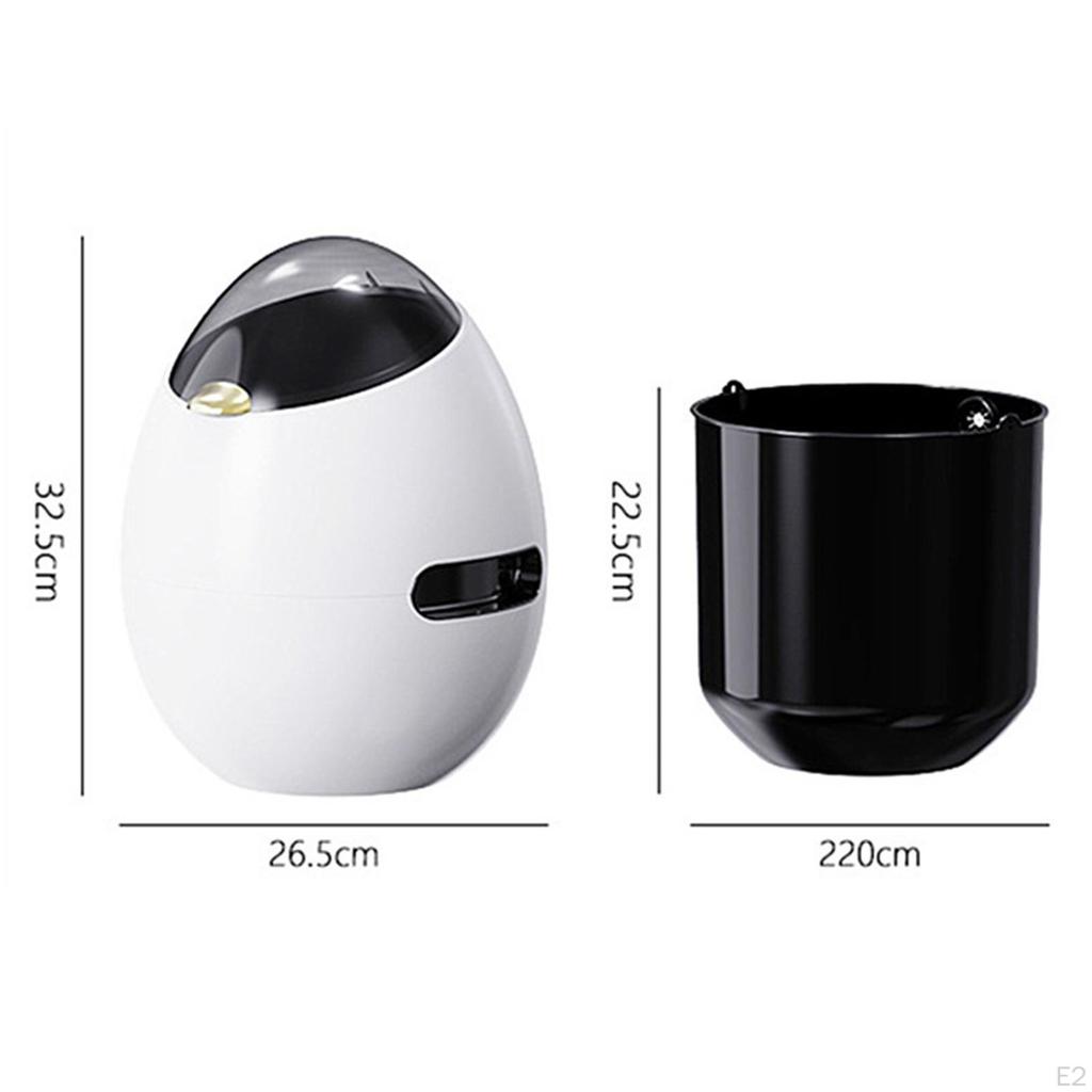 Wastebasket Garbage Can with Lid, Stylish Design Nordic Dustbin Trash for Living Room Laundry