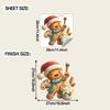 Cartoon Christmas Gingerbread Man Painting Bathroom Toilet Decorative Wall Stickers