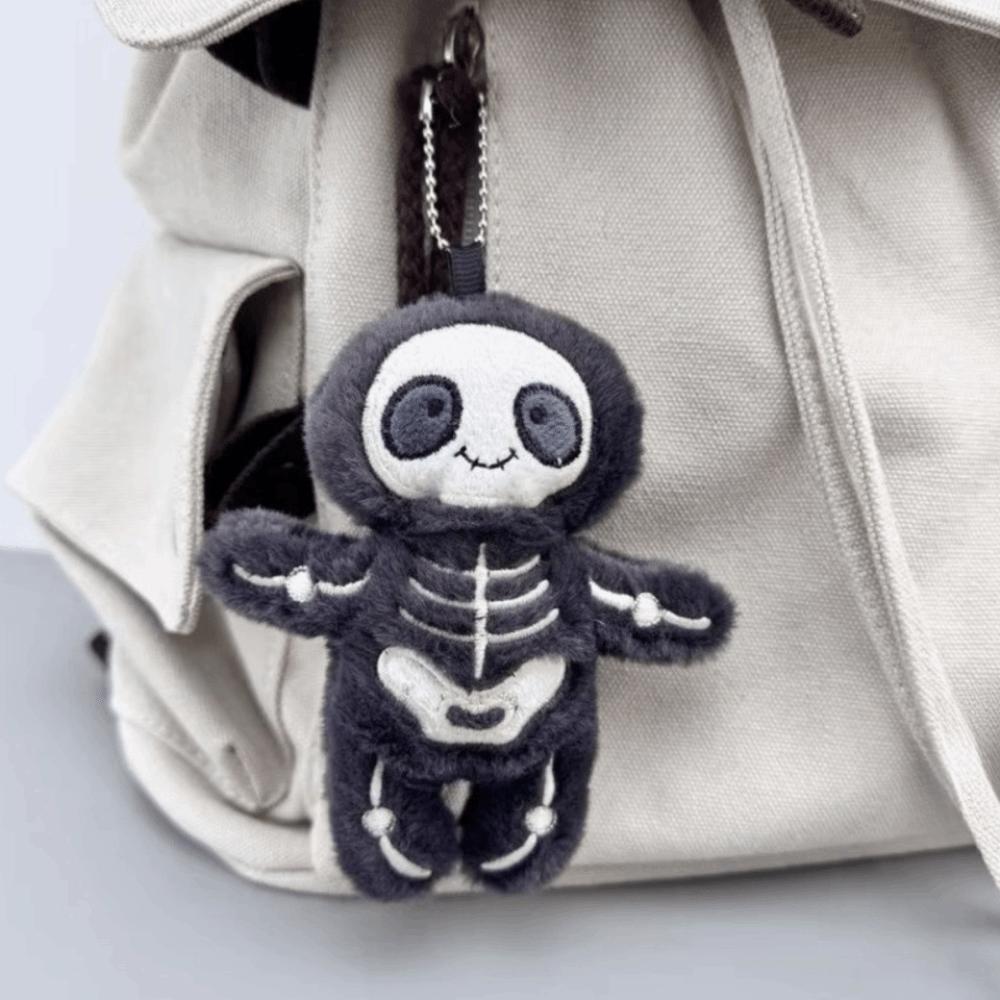 Gevulde Tas Hanger Skelet Sleutel Hangend Mode Halloween Pluche Sleutelhanger Tas Decoratie