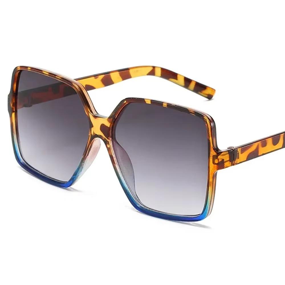 Occhiali da sole quadrati oversize per donna e uomo Occhiali da vista con protezione UV Occhiali da sole retrò con montatura grande Tonalità alla moda