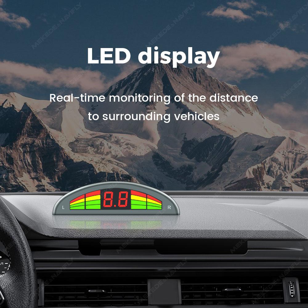 Car Electronics Accessories For Parking Sensors Kit LED Digital Display Waterproof Backlight Reversing Backup Radar Voice Alarm