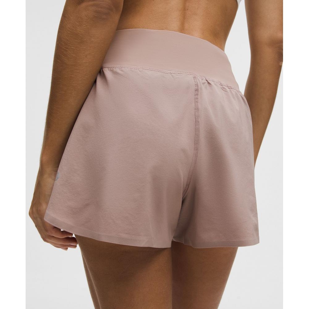 Lululemon Fast And Free High Rise Classic Fit Split Short 3  Ashen Rose