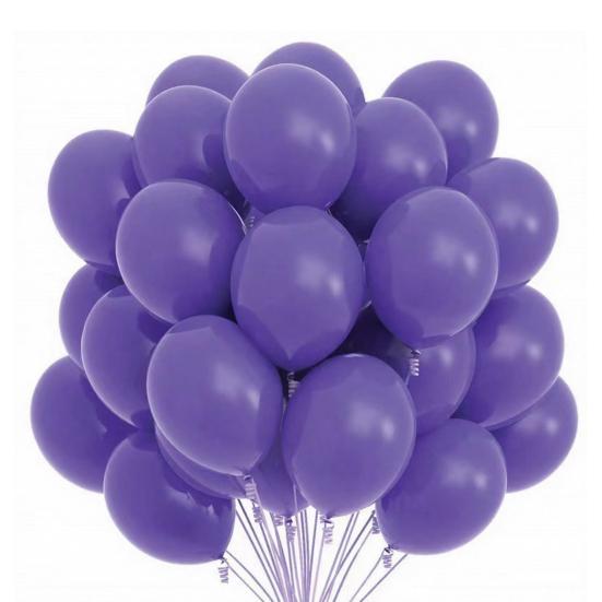 

20PCS Balloons High Toughness Latex Explosion Proof Leak Proof Balloons for Birthday Wedding Festival Party фиолетовый