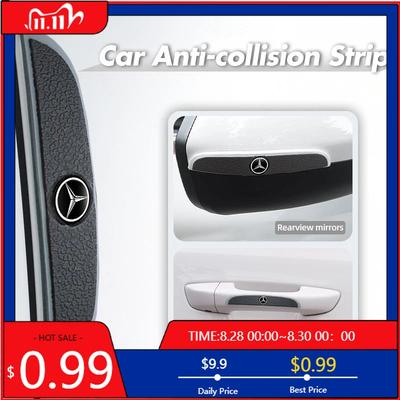 GLC GLB 4pcs Car Anti-collision Sticker Door Rearview Mirror Edge Guard Strip For Mercedes Benz AMG A C E Class C180 C200 C260