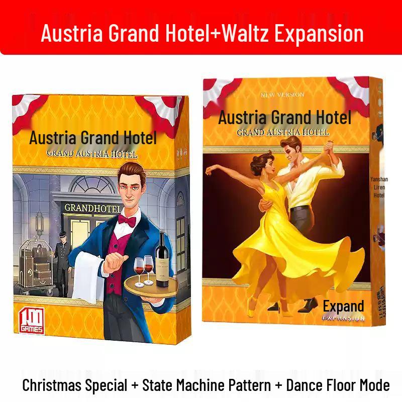 Австрия Гранд Отель Карточная игра: Стратегическое и вечериночное дополнение для 2-4 игроков