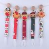Handmade Baby Pacifier Clip Chain Cotton Cartoon Style Pacifier Holder Dummy Clips Baby Christmas Gift